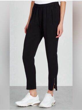 Stella McCartney Black Zip-Hem Tamara Trousers Size 44/8
